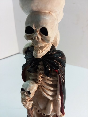 Halloween totom pole , a skeleton ,a couple of ghost and a owl on top - Picture 7 of 9