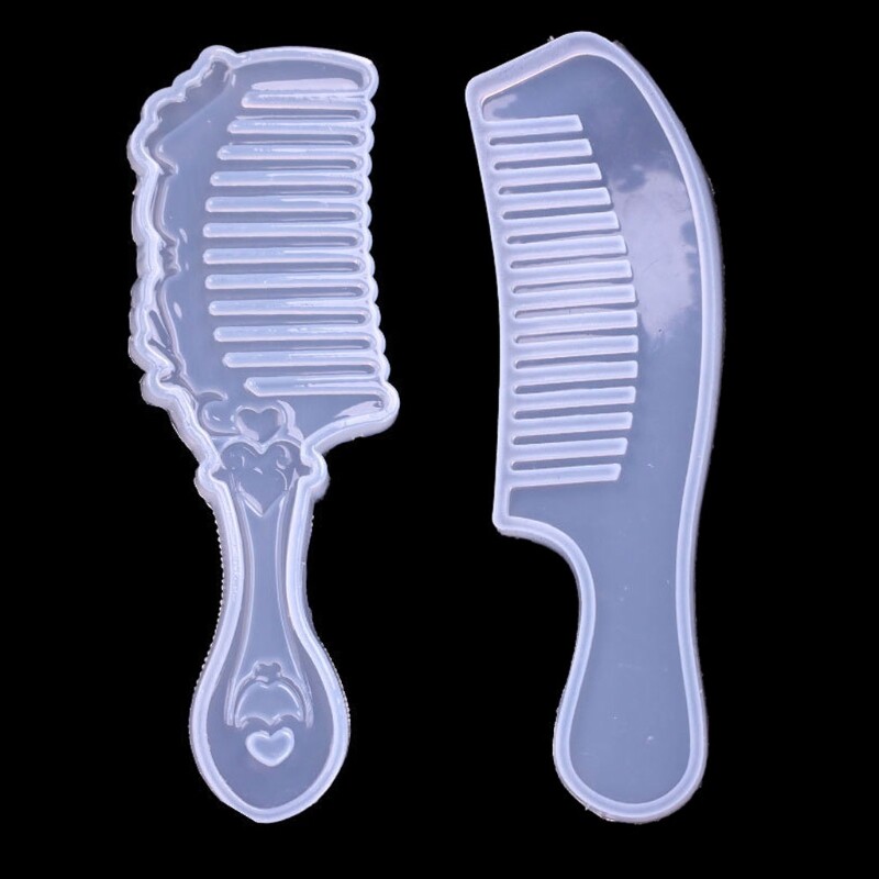 2x Resin Comb Silicone Mold Crystal Comb Silicone Mold DIY Hand Craft Resin Mold