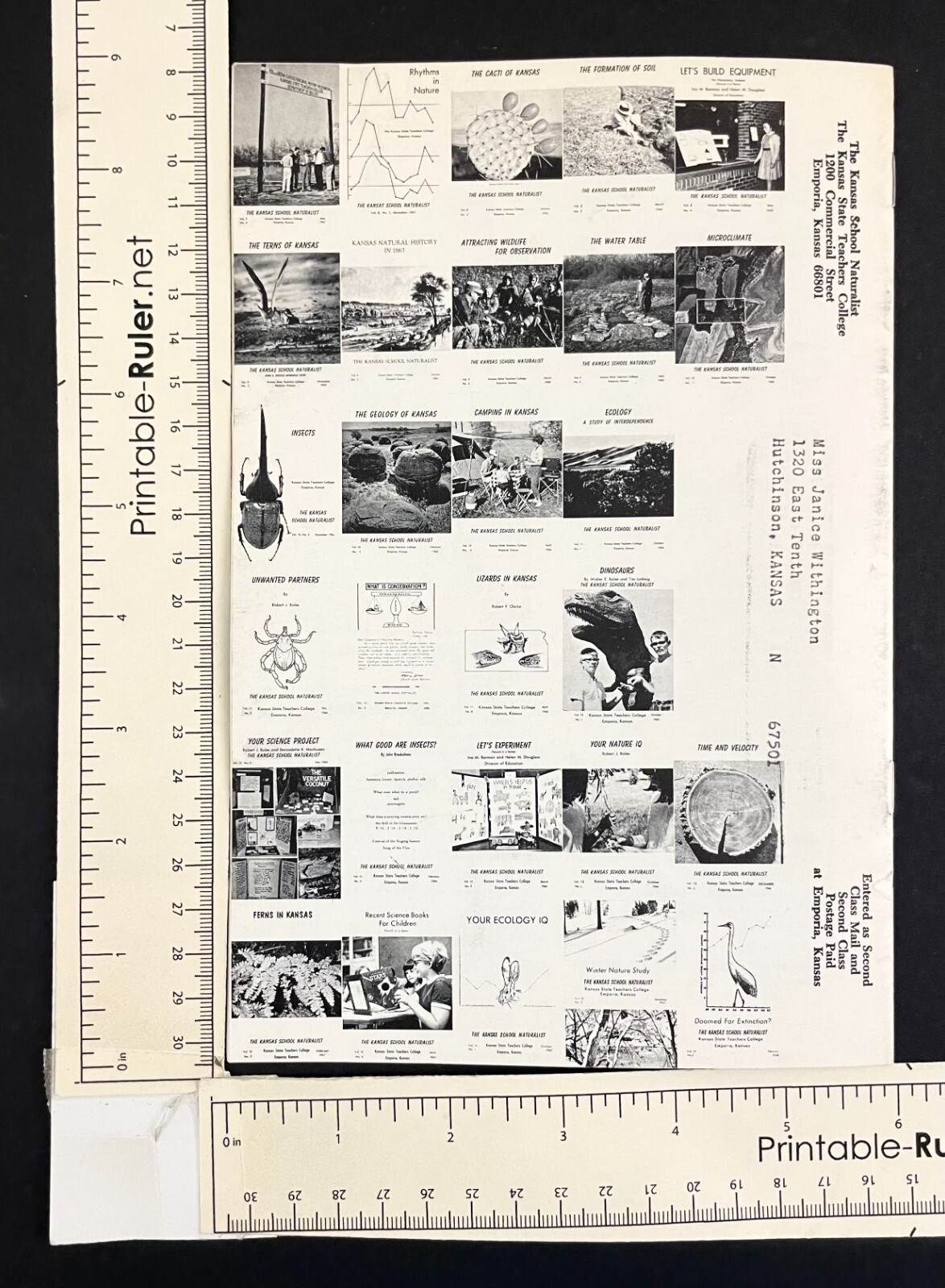 1968 First 14 Years Kansas School Naturalist Vintage Emporia Science Booklet