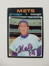 GIL HODGES  1971 TOPPS BASEBALL CARD #183 NEW YORK METS