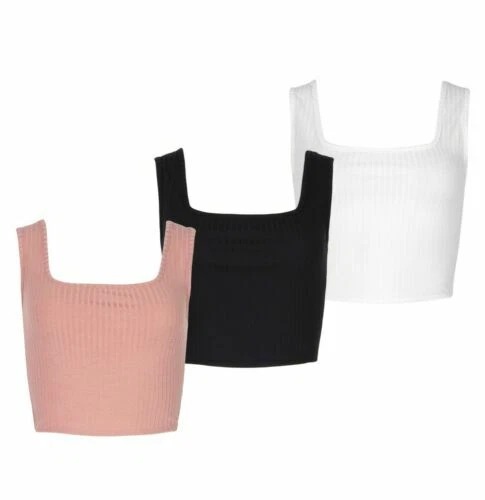 Boohoo Scoop Neck Cropped Tops & Shirts for Women