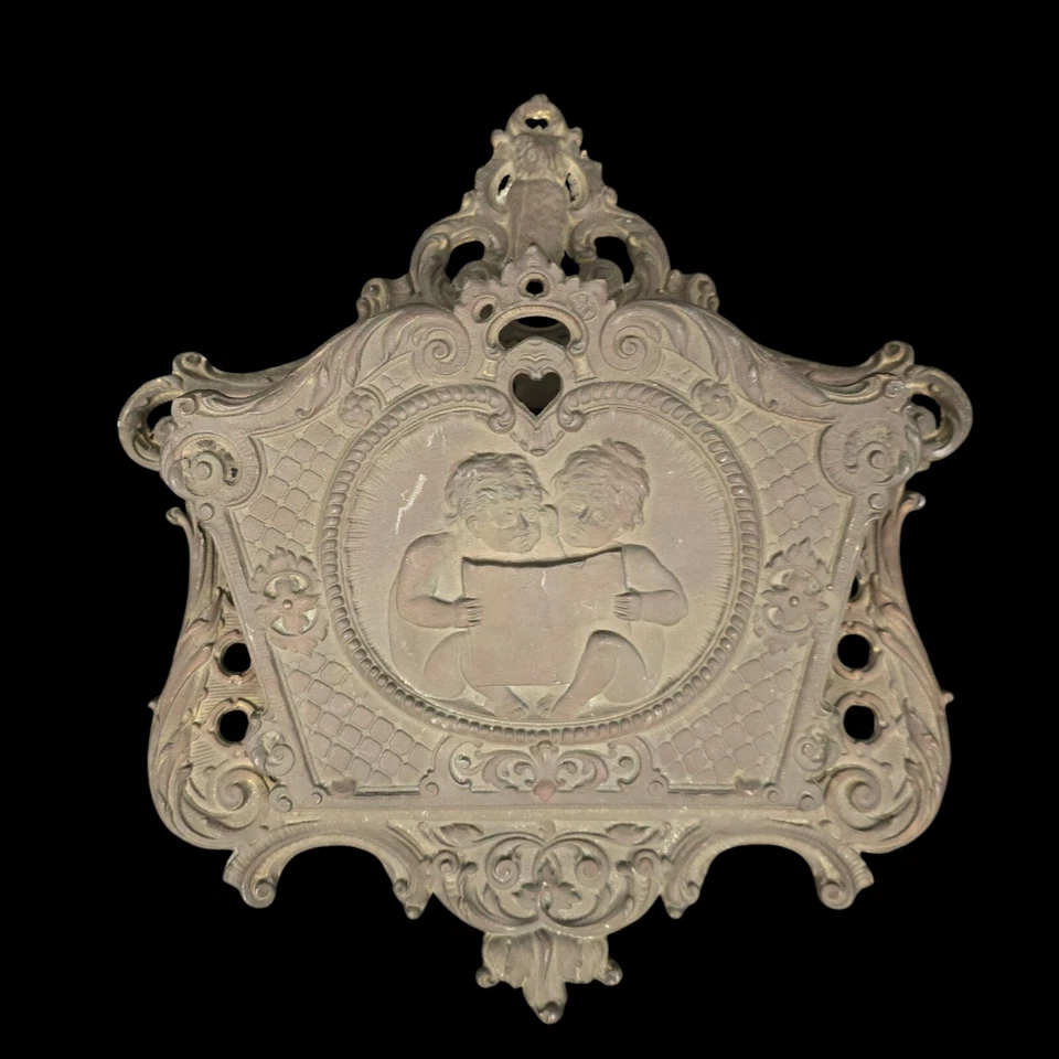 Vintage Brass Letter holder wall mounted - Image 4 of 4