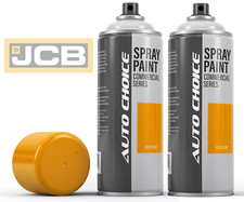 JCB YELLOW RAL 1007 Tractor Enamel Spray Paint Aerosol x2 400 ML Spraypaint