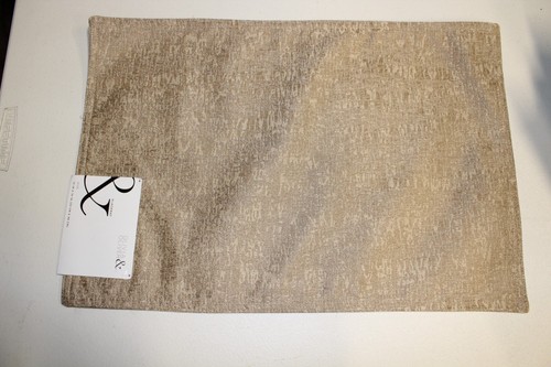 Set of 4 Olivia and Oliver Ava Placemat 13" X 19" Gold - 第 1/4 張圖片