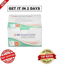 BD Alcohol Swabs 100 Each White