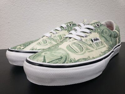 Vans Supreme Dollar Bill Skate Era Green VN0A5FC9GRN Men's Size 11