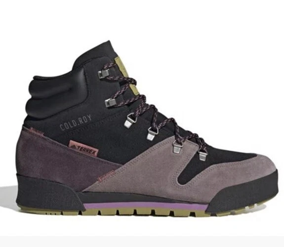 Adidas Terrex Snowpitch stivali da passeggio uomo nero viola UK 7 EU 40 7 #REF198