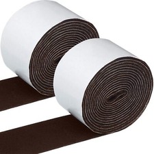 2 Rolls 2 x 120 Inch Adhesive Felt Strips for Furniture Pads Hardwood Surfaces