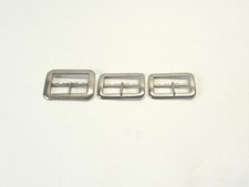 VINTAGE LOT OF 3 MILITARY BUCKLES WW1 WW2 SILVER BELT BUCKLES PRE-OWNED USED