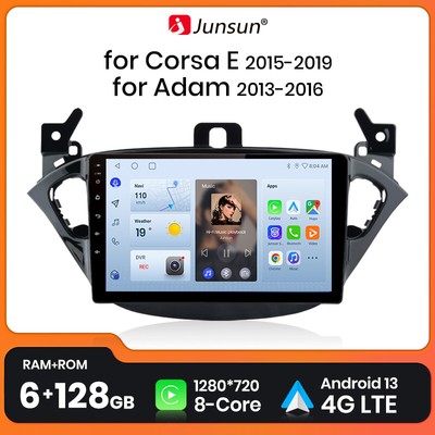 6+128GB Android13 Autoradio CarPlay DAB+GPS Navi für Vauxhall CorsaE 2015 4G LTE