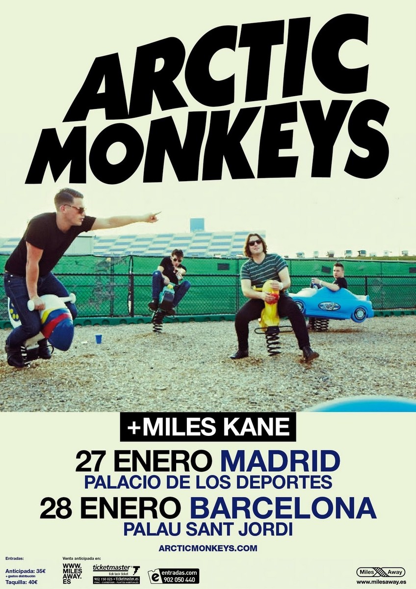 ARCTIC MONKEYS 2012 MADRID BARCELONA CONCERT TOUR POSTER Indie