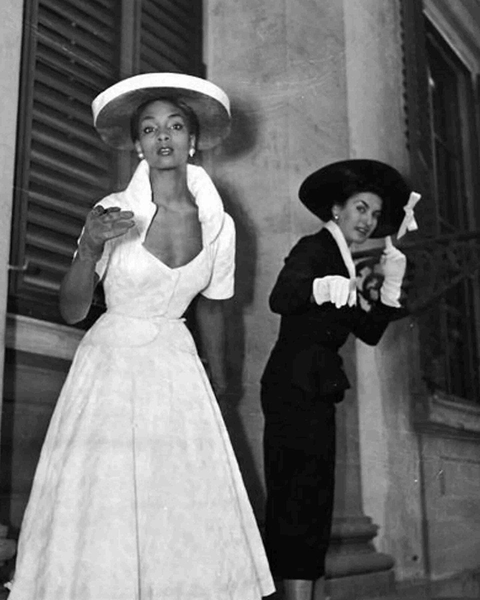 black models in dresses Ample Black Evening Dress