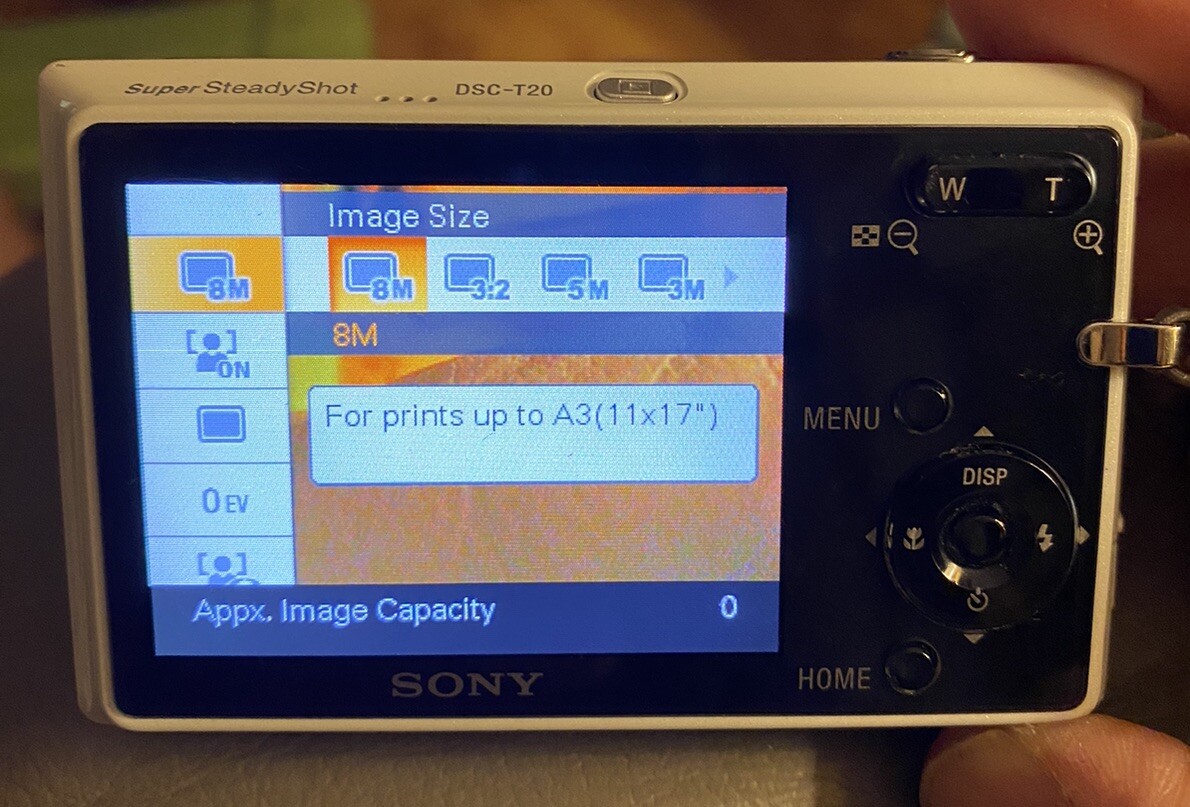 Sony Cyber-shot DSC-T20 8.1MP Retro Digital Camera - White - | eBay