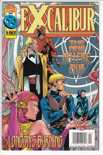 EXCALIBUR #96 RARE NEWSSTAND F/VF 1ST APP HELLFIRE CLUB UK 1988 PRO SHIPPER
