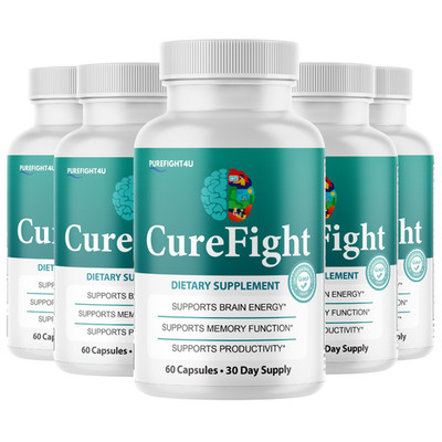 CureFight Cognitive Formula & Brain Health Supplement - 5 Bottles