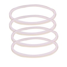 Anbige 4PCS White Rubber Sealing O-Ring Gasket 4 8.2cm gaskets, white