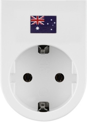 REV Reisestecker Traveler Plus Australien / China weiß  Reiseadapter