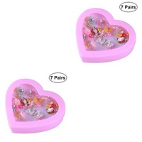 2 Pack Clip On Ohrringe Ohrclips Kinder Kinderohrringe FüR MäDchen