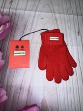 New HUNTER Kids Play Essential Glove Size S 4-6 Red Unisex Boys Girls