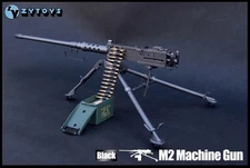 ZY TOYS 1/6 Scale US Army M2 Machine Gun with Metal Bullet Chain ZY8031 worldbox