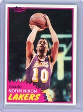 1981-82 Topps - Norm Nixon #22 Los Angeles Lakers