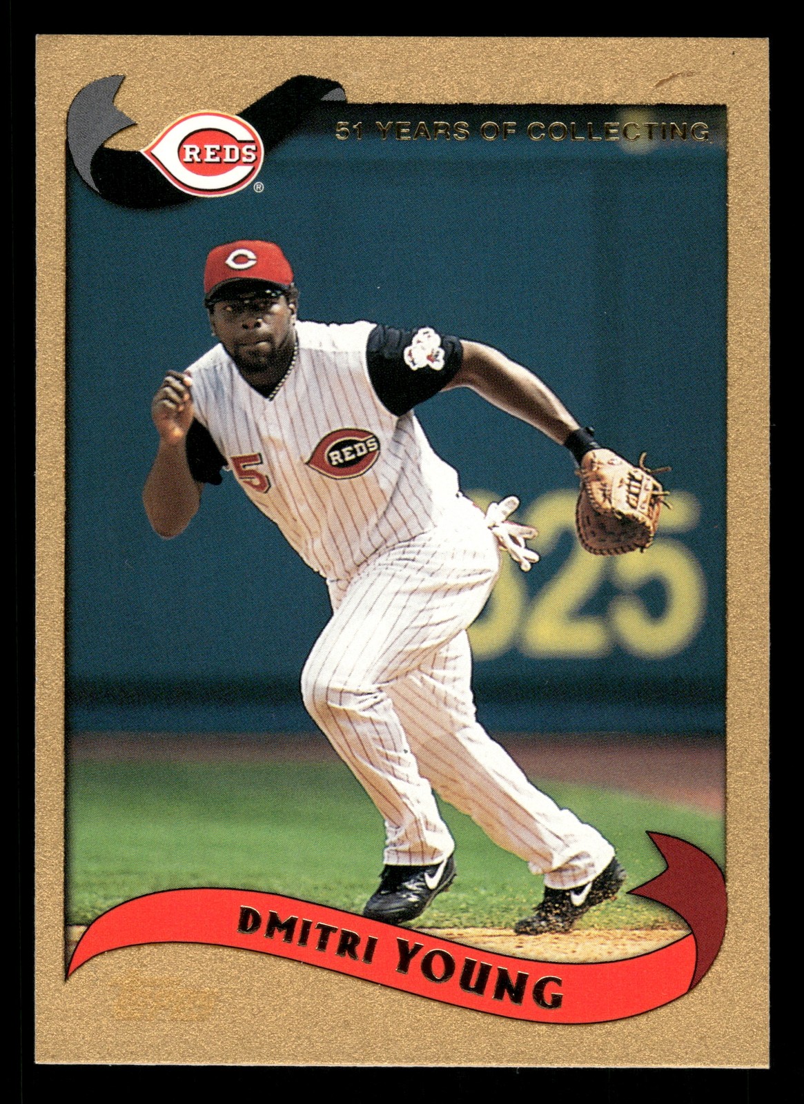 Dmitri Young Cincinnati Reds 2002 Topps Gold #19 SN /2002