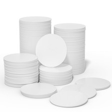 100Pcs NFC Tags, NTAG215 NFC Tags Blank White Card NFC NFC Coin Cards 25mm Co...