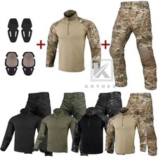KRYDEX Tactical Shirt Pants w/ Pads Set GEN4 Uniform Duty Cargo Combat Outfit