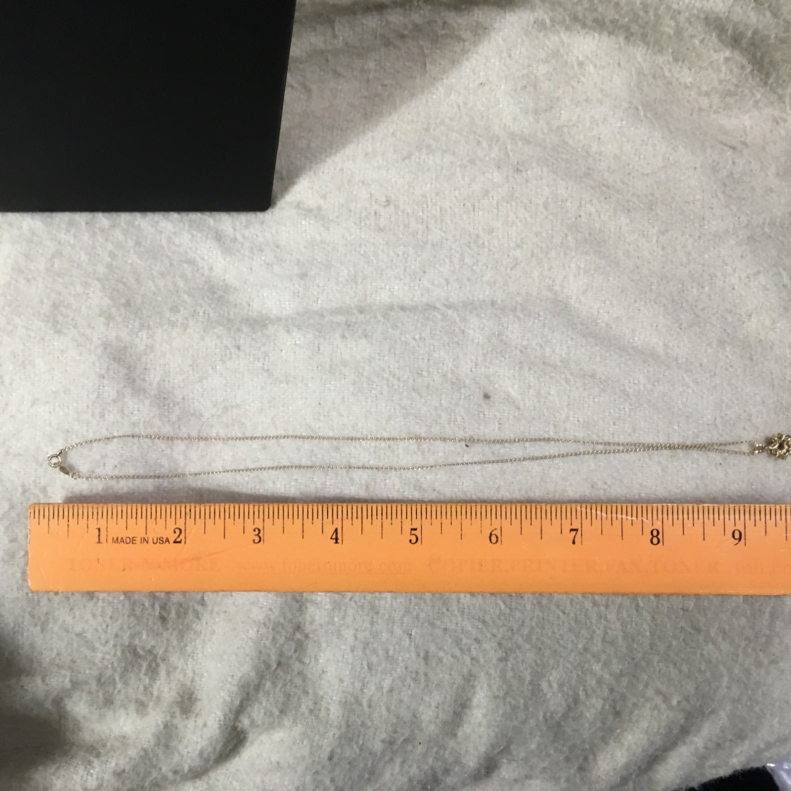 14K Solid Yellow Gold 1.9 - Solid Necklace With S… - image 5