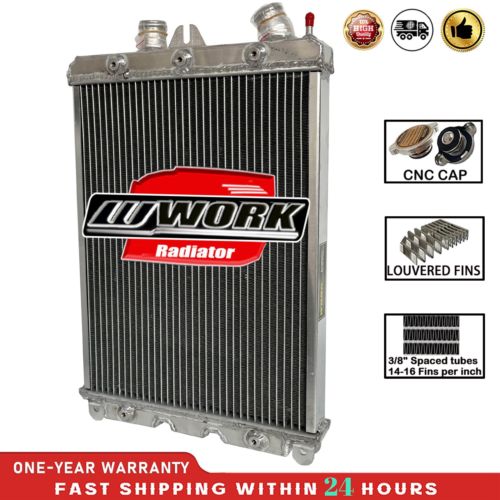 Left Aluminum Radiator Fit 2000-2006 Ferrari 360 3.6L W/O Sensor hole NO Sensor
