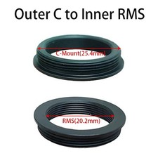 C mount 25.4mm to RMS,C -RMS,RMS to C CS Microscope Objective Lens Adaptor Ring