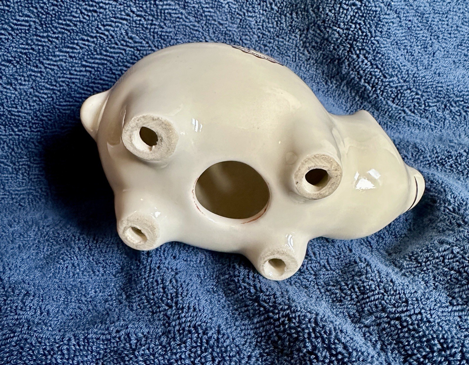 Vintage Porcelain  Piggy Bank Seal Of Miami University Ohio