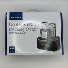 Insignia 2-Bay Hard Drive HDD Docking Station NS-PCHDEDS19 Never used