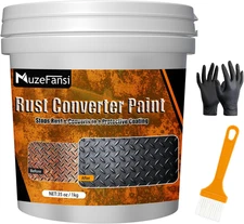 2-In-1 Rust Converter & Metal Primer – Stops Rust, Paint over Rusted Metal, Anti