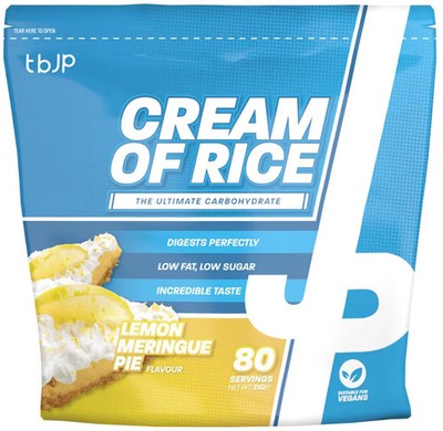 Trained by JP Cream of Rice, 2000 g Beutel, Lemon Meringue Pie