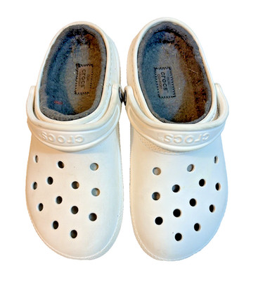 Crocs Classic Lined Clog White Mens 6 Women s 8
