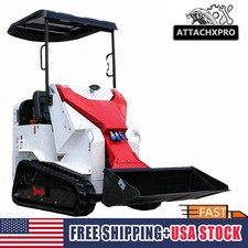 Mini Skid Steer Loader Ride-On Compact Track Loader for Landscaping Garden Farm