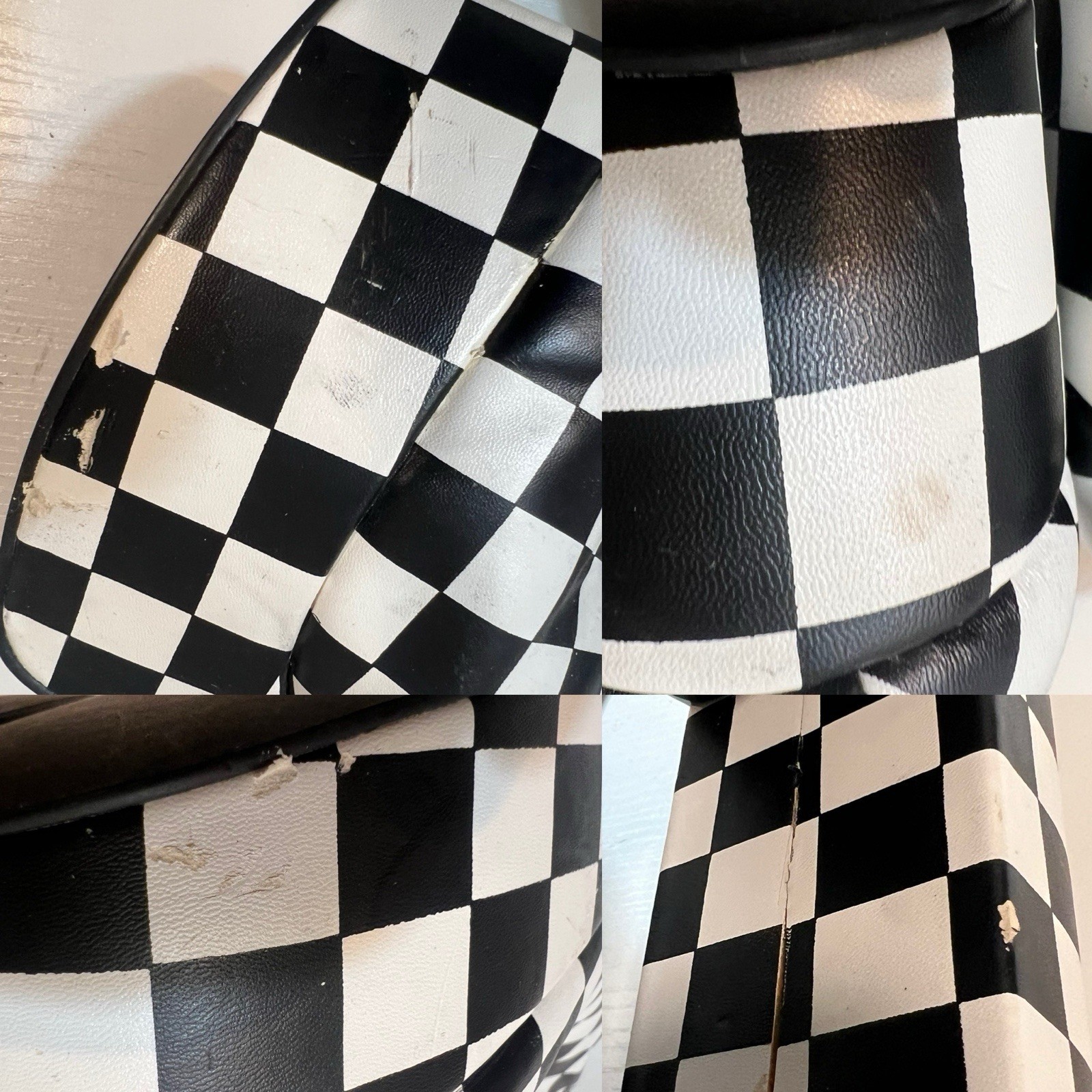 Current Mood Boots 9 Checkered Platform Ankle Boo… - image 21