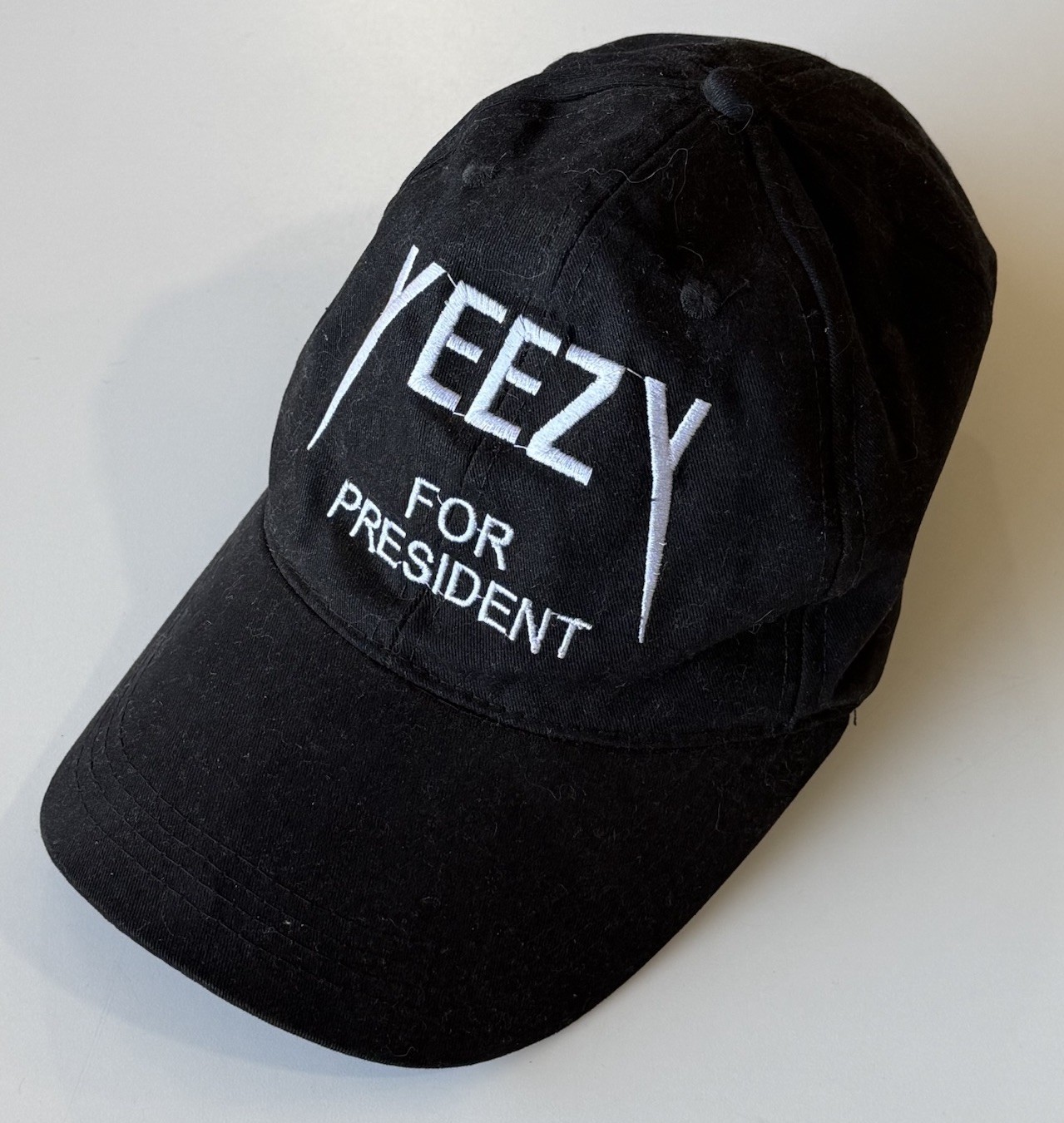Yeezy For President Adjustable Black Hat Buckle Strap Cap