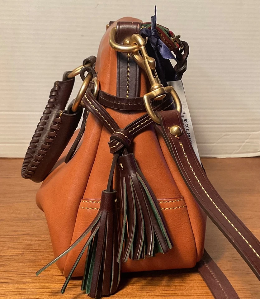 DOONEY & BOURKE Small Stanwich Satchel Florentine Natural leather bag purse - Image 4 of 4