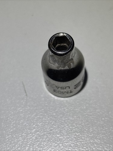 Snap-On Tools TM05 1/4" Drive 5/32" SAE Shallow 6 Point Chrome Socket ๐บ๐ธ - Picture 6 of 8