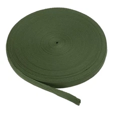 Cotton Twill Tape 5/8 Inch 50 Yards Cotton Ribbon for Gift Wrapping Army Green
