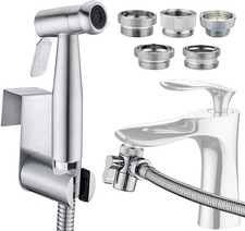 Sink Faucet Hose Sprayer Attachment with 5 Adapters - Dual Function Handheld ...