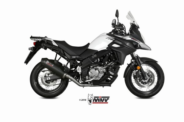 Komplette Mivv Oval Carbon/Carbon Endkappe - Suzuki DL650 V-Strom-image