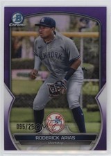 2023 Bowman Chrome Prospects Purple Refractor /250 Roderick Arias #BCP-135 14rq