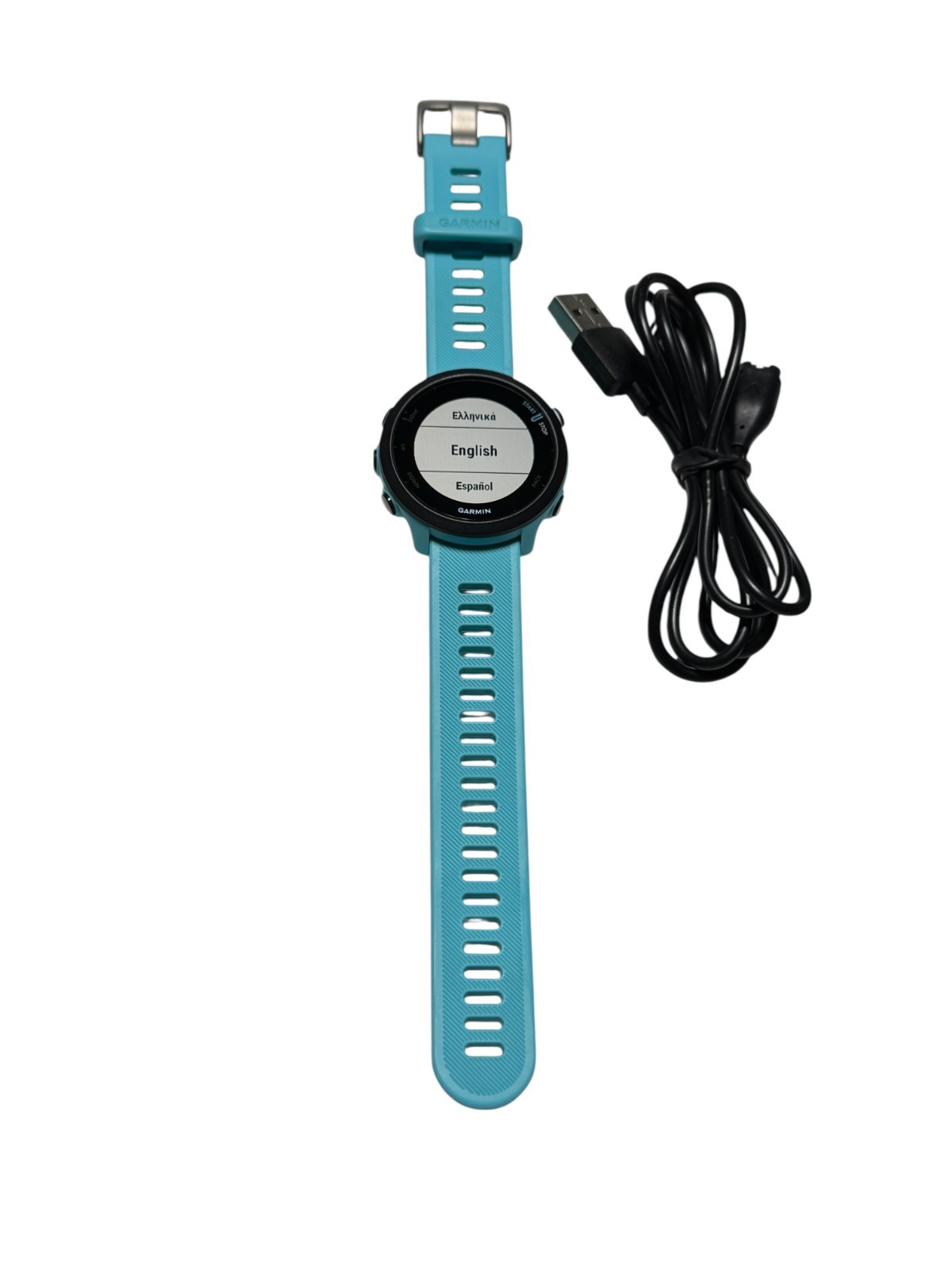 Garmin Forerunner 55 Black GPS Running Watch Used Aqua $115-image