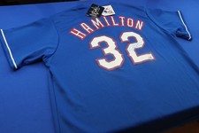 JOSH HAMILTON Autographed Texas Rangers Jersey MLB Authentic MAJESTIC Genuine 2X