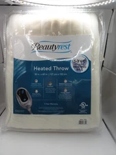 Beautyrest  Electric Throw Blanket  Warm And Soft...50x60" NIB Ambient Heat