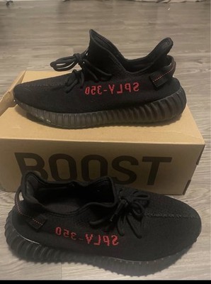 adidas Yeezy Boost 350 V2 Bred Core Black/Red Primeknit Men s Sneaker CP9652