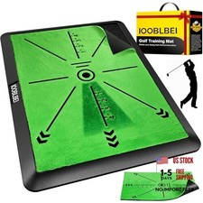 Golf Hitting Mat, 16"x12" Golf Practice Mat with Swing Path Feedback,